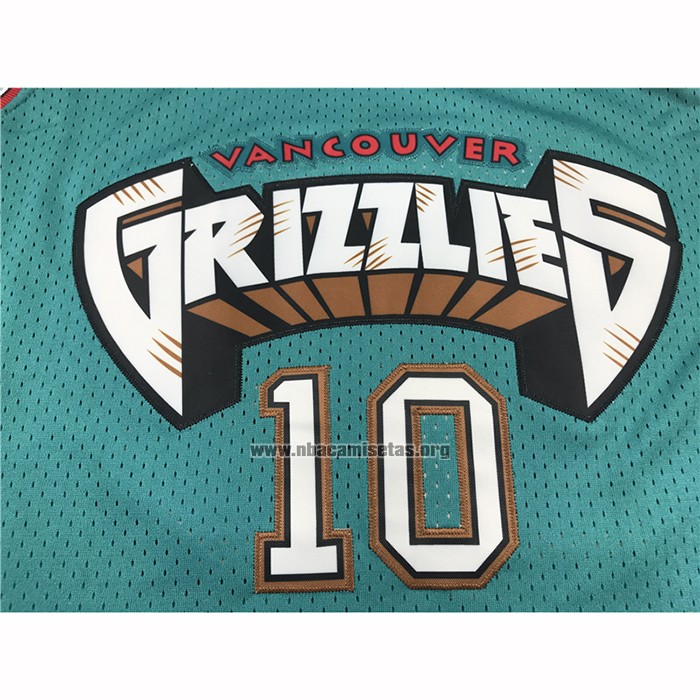 Camiseta Memphis Grizzlies Mike Bibby NO 10 Historic Retro Verde
